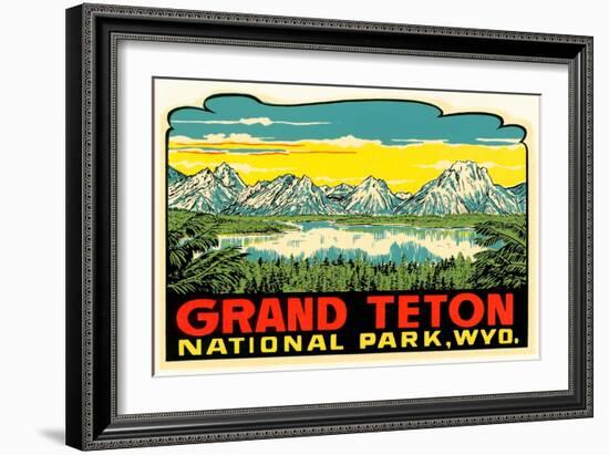 Grand Teton Decal-null-Framed Premium Giclee Print