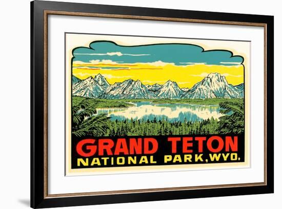 Grand Teton Decal-null-Framed Art Print