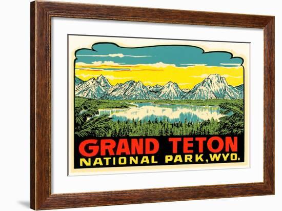 Grand Teton Decal-null-Framed Art Print