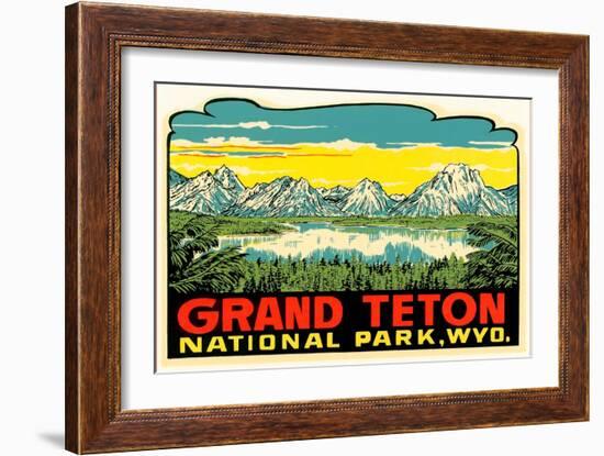 Grand Teton Decal-null-Framed Art Print