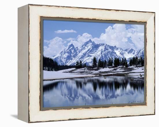 Grand Teton Reflected in Lake-Chris Rogers-Framed Premier Image Canvas