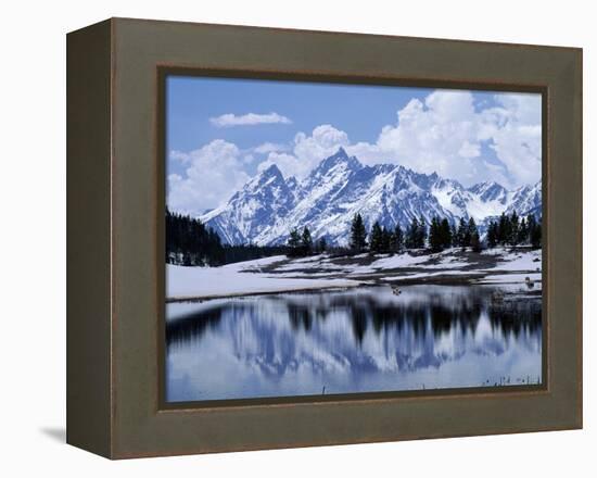 Grand Teton Reflected in Lake-Chris Rogers-Framed Premier Image Canvas