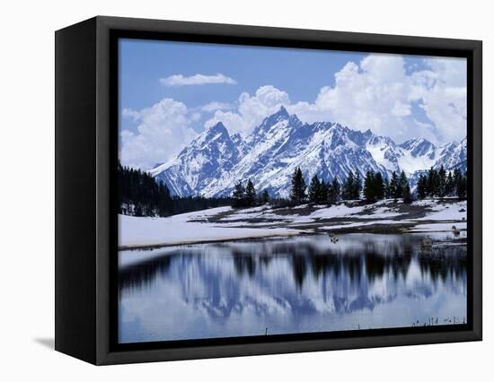 Grand Teton Reflected in Lake-Chris Rogers-Framed Premier Image Canvas