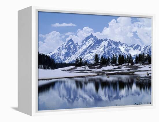 Grand Teton Reflected in Lake-Chris Rogers-Framed Premier Image Canvas