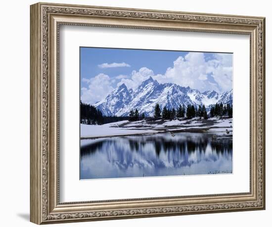 Grand Teton Reflected in Lake-Chris Rogers-Framed Photographic Print
