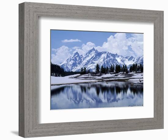 Grand Teton Reflected in Lake-Chris Rogers-Framed Photographic Print