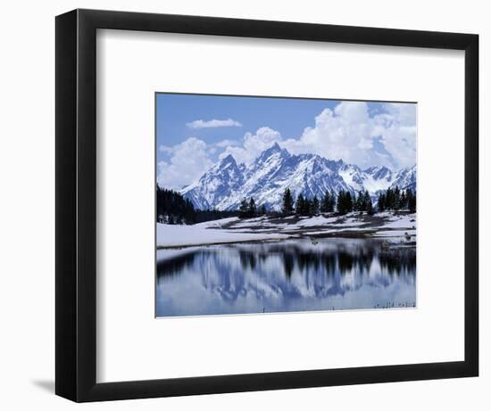 Grand Teton Reflected in Lake-Chris Rogers-Framed Photographic Print