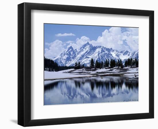 Grand Teton Reflected in Lake-Chris Rogers-Framed Photographic Print