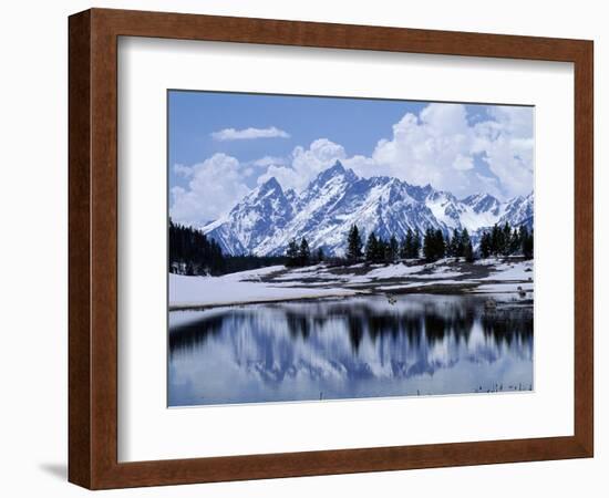 Grand Teton Reflected in Lake-Chris Rogers-Framed Photographic Print