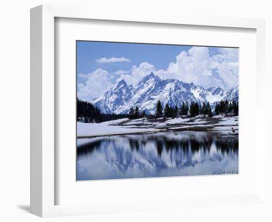 Grand Teton Reflected in Lake-Chris Rogers-Framed Photographic Print