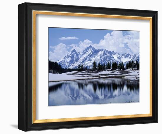 Grand Teton Reflected in Lake-Chris Rogers-Framed Photographic Print