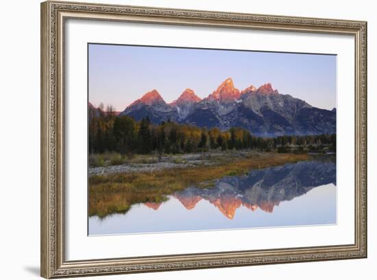 Grand Tetons at Sunrise, Grand Teton National Park, Wyoming, USA-Michel Hersen-Framed Photographic Print