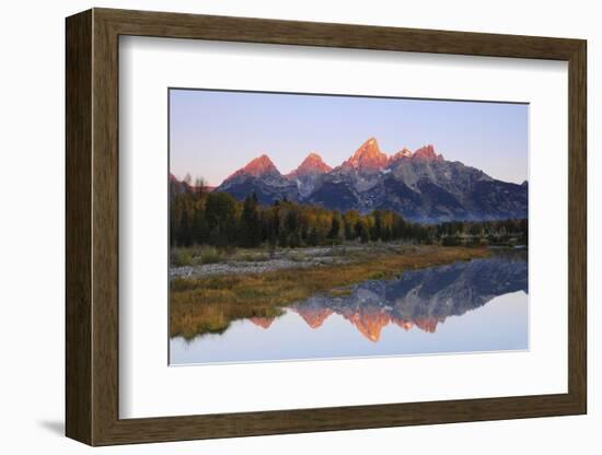 Grand Tetons at Sunrise, Grand Teton National Park, Wyoming, USA-Michel Hersen-Framed Photographic Print