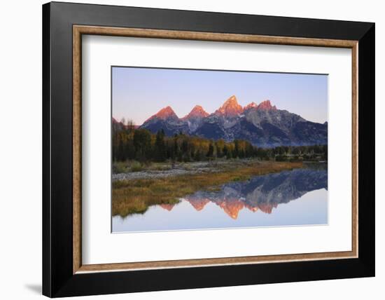 Grand Tetons at Sunrise, Grand Teton National Park, Wyoming, USA-Michel Hersen-Framed Photographic Print