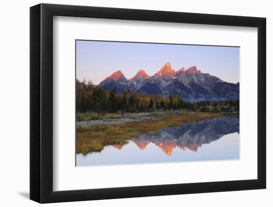 Grand Tetons at Sunrise, Grand Teton National Park, Wyoming, USA-Michel Hersen-Framed Photographic Print