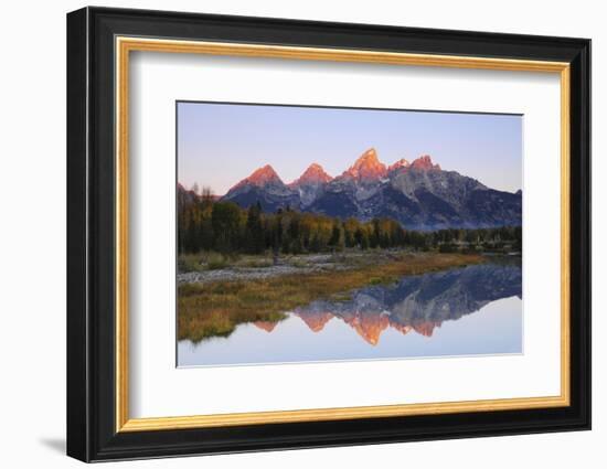 Grand Tetons at Sunrise, Grand Teton National Park, Wyoming, USA-Michel Hersen-Framed Photographic Print