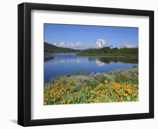 Grand Tetons from the Oxbow, Grand Teton National Park, Wyoming, USA-Michel Hersen-Framed Photographic Print