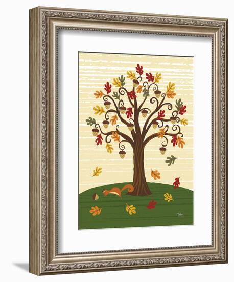 Grand Tree & Squirrel-Teresa Woo-Framed Art Print