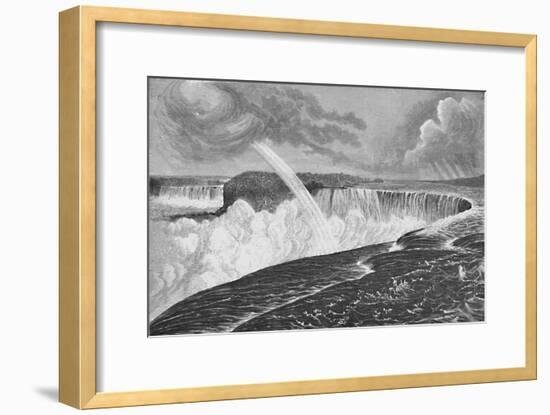 'Grand View of the Horseshoe (Canadian) and American Falls', 1883-Unknown-Framed Giclee Print