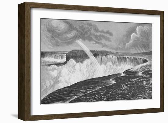 'Grand View of the Horseshoe (Canadian) and American Falls', 1883-Unknown-Framed Giclee Print