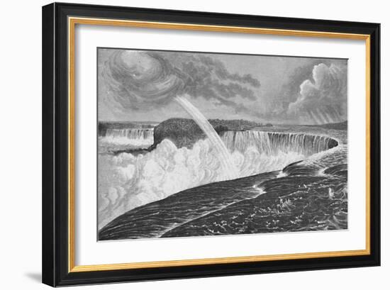 'Grand View of the Horseshoe (Canadian) and American Falls', 1883-Unknown-Framed Giclee Print