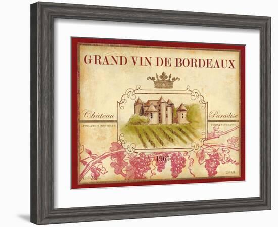 Grand Vin De Bordeaux-Devon Ross-Framed Art Print