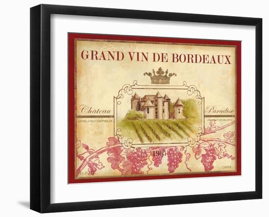 Grand Vin De Bordeaux-Devon Ross-Framed Art Print