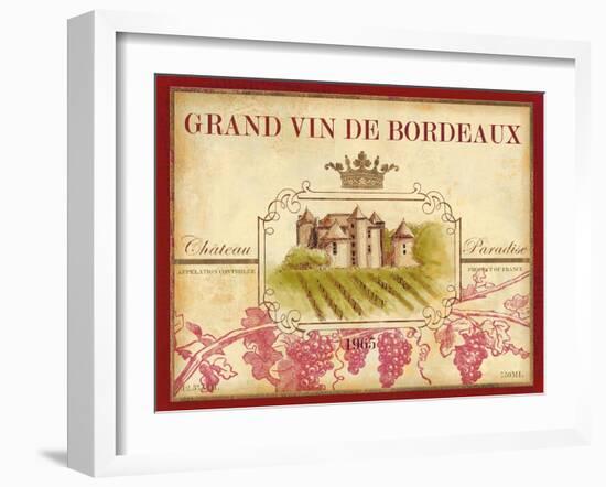 Grand Vin De Bordeaux-Devon Ross-Framed Art Print