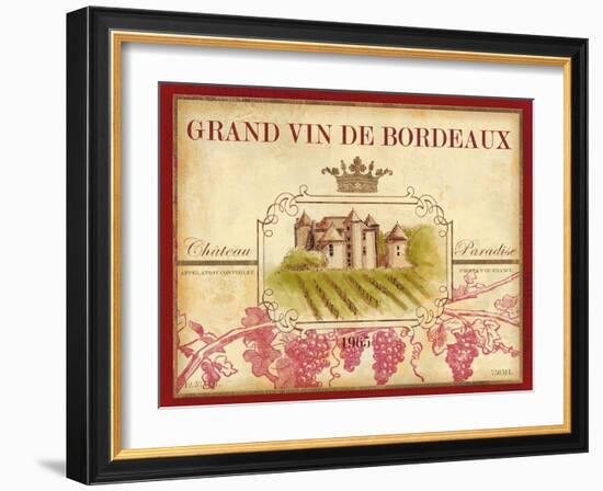 Grand Vin De Bordeaux-Devon Ross-Framed Art Print