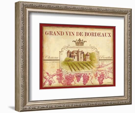 Grand Vin De Bordeaux-Devon Ross-Framed Art Print