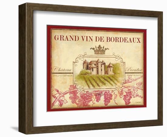 Grand Vin De Bordeaux-Devon Ross-Framed Art Print
