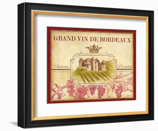 Grand Vin De Bordeaux-Devon Ross-Framed Art Print