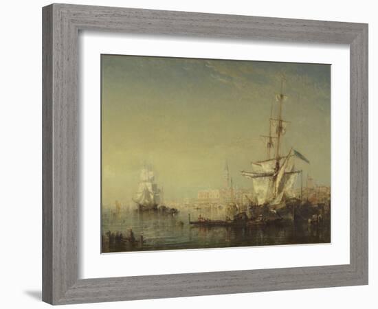 Grand voilier en vue de Venise-Félix Ziem-Framed Giclee Print