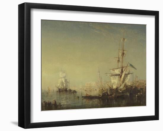 Grand voilier en vue de Venise-Félix Ziem-Framed Giclee Print