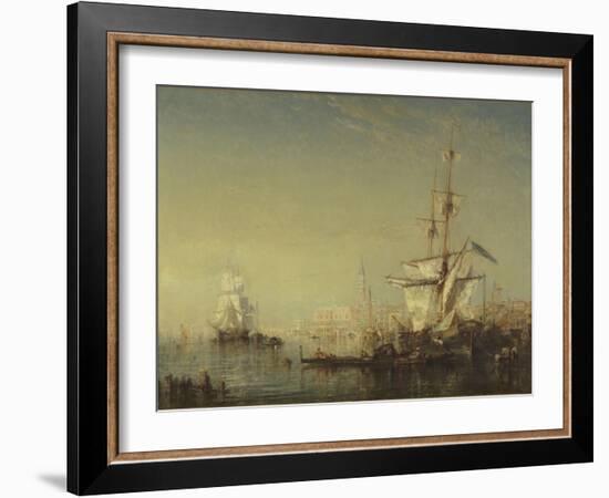 Grand voilier en vue de Venise-Félix Ziem-Framed Giclee Print