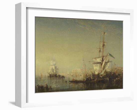 Grand voilier en vue de Venise-Félix Ziem-Framed Giclee Print