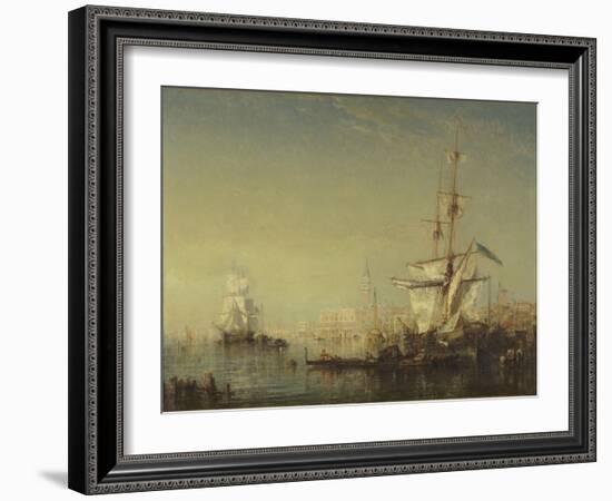 Grand voilier en vue de Venise-Félix Ziem-Framed Giclee Print