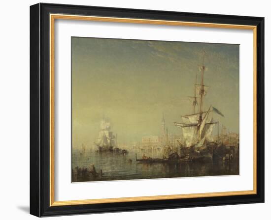 Grand voilier en vue de Venise-Félix Ziem-Framed Giclee Print