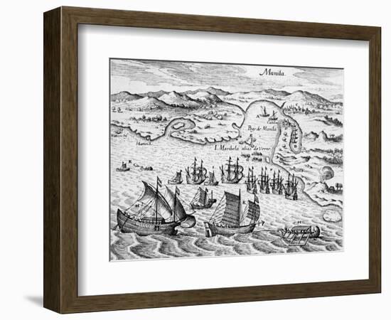 Grand Voyages, 1591-Theodore de Bry-Framed Giclee Print