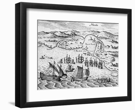 Grand Voyages, 1591-Theodore de Bry-Framed Giclee Print