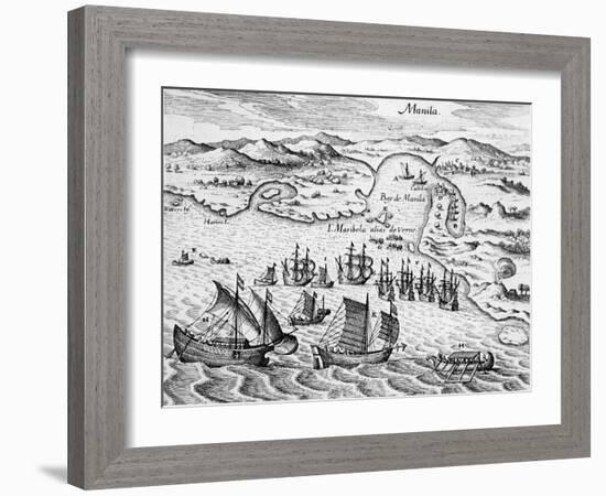 Grand Voyages, 1591-Theodore de Bry-Framed Giclee Print