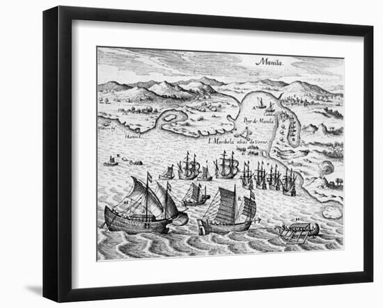 Grand Voyages, 1591-Theodore de Bry-Framed Giclee Print