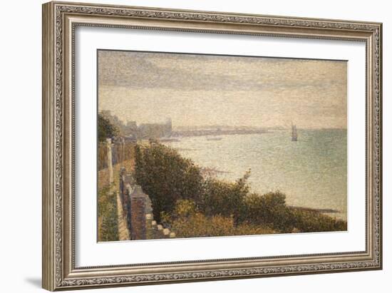 Grandcamp, Evening-Georges Seurat-Framed Art Print