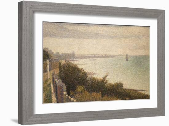 Grandcamp, Evening-Georges Seurat-Framed Art Print