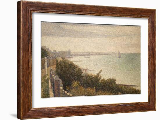 Grandcamp, Evening-Georges Seurat-Framed Art Print