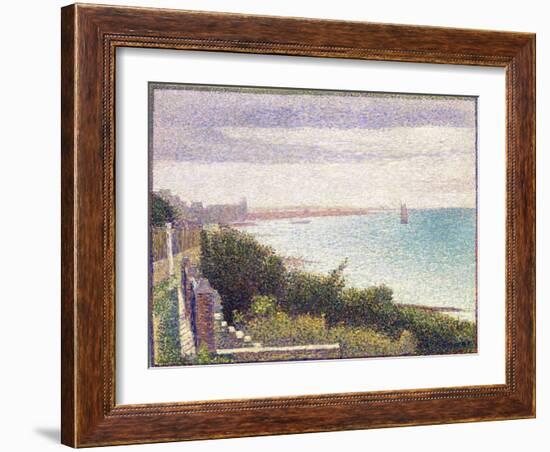 Grandcamp, Un Soir (Grandcamp, Evening)-Georges Seurat-Framed Giclee Print