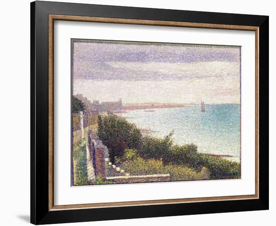 Grandcamp, Un Soir (Grandcamp, Evening)-Georges Seurat-Framed Giclee Print