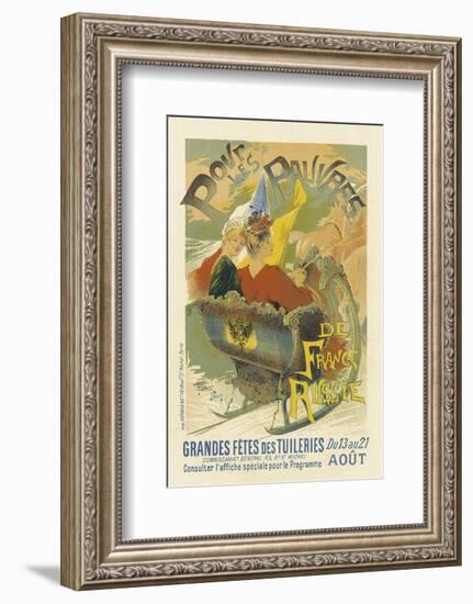 Grande Fete Des Tuileries Pour Les Pauvres De France Russie-Gaston Noury-Framed Art Print