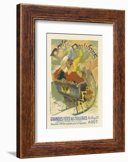 Grande Fete Des Tuileries Pour Les Pauvres De France Russie-Gaston Noury-Framed Art Print