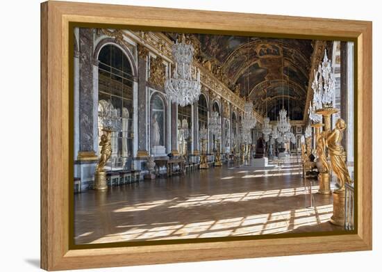 Grande Galerie or Galerie Des Glaces (The Hall of Mirrors) in Palace of Versailles-null-Framed Premier Image Canvas
